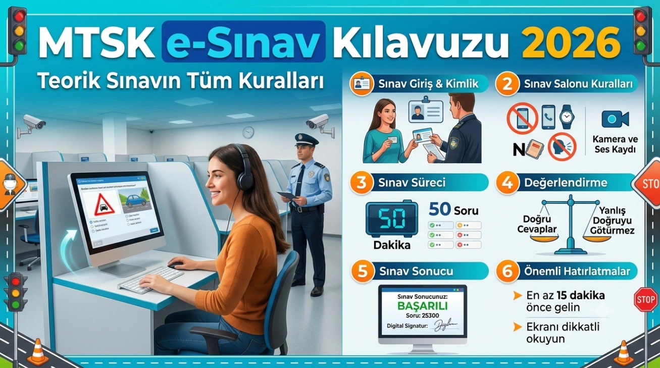 MTSK e-Sınav Kılavuzu 2026: Teorik Sınavın Tüm Kuralları