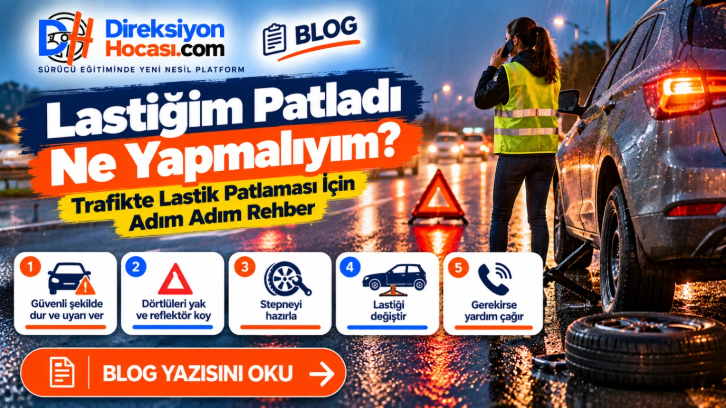 Lastiğim Patladı, Ne Yapmalıyım? Trafikte Lastik Patlaması İçin Adım Adım Rehber