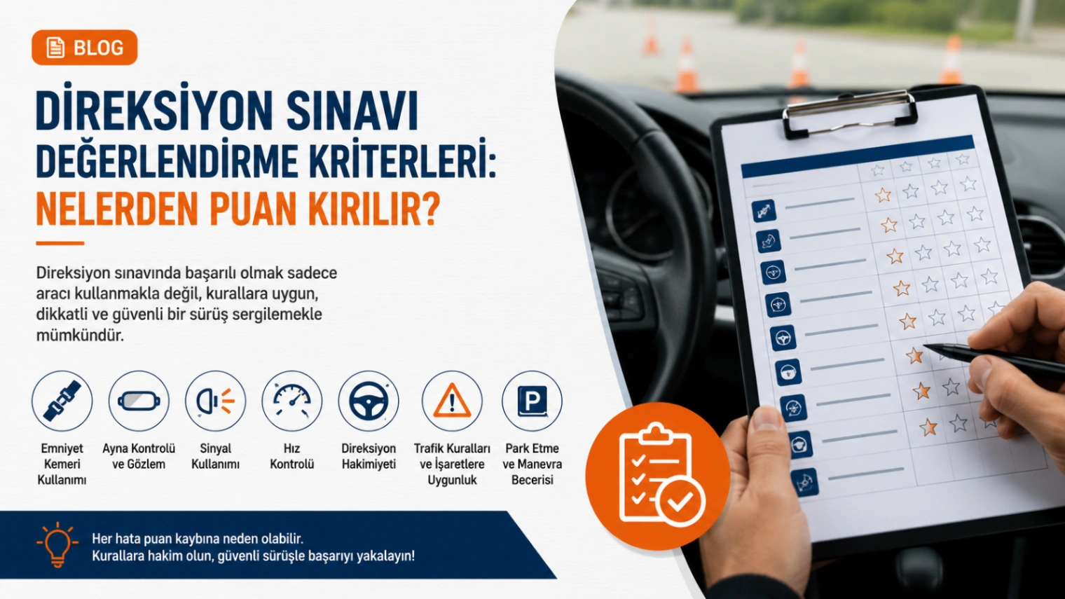 Direksiyon Sınavı Değerlendirme Kriterleri: Nelerden Puan Kırılır?